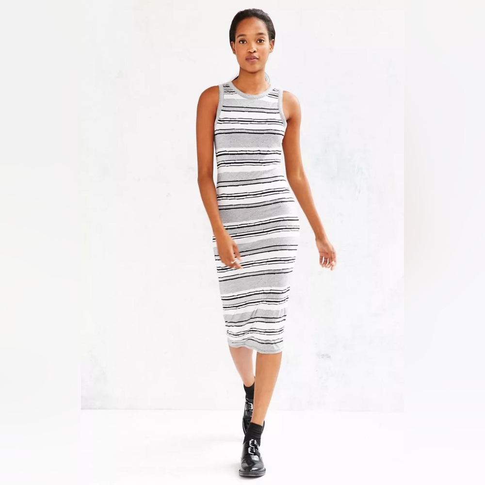 Silence + noise midi dress